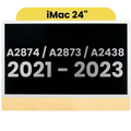 Ecrã LCD Completo para iMac 24" A2874 / A2873 (2023) / A2438 / A2439 (2021) (LG204A-215 LM235UH1 SDD1) (OEM Usado: Grau A)（Small Camera hole）(Yellow)