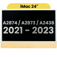 Ecrã LCD Completo para iMac 24" A2874 / A2873 (2023) / A2438 / A2439 (2021) (LG204A-215 LM235UH1 SDD1) (OEM Usado: Grau A)（Small Camera hole）(Yellow)