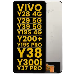 Ecrã LCD sem Aro para Vivo Y28 4G / Y29 5G / Y39 5G / Y19s 4G / Y200+ / Y19s Pro / Y38 / Y300i / Y37 Pro (Recondicionado) (Todas as Cores)