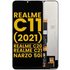 Ecrã LCD sem Aro para Realme C11 (2021) / C20 / C21 / Narzo 50i (Recondicionado) (Todas as Cores)