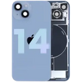 Back Glass w/ MagSafe Magnet & NFC & Flashlight Flex para iPhone 14 (OEM Original) (Blue)