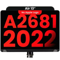 Ecrã LCD Completo para MacBook Air 13" (A2681 / Mid 2022) (Compatível Plus) (Midnight)