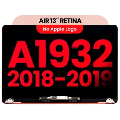 Ecrã LCD Completo para MacBook Air 13" A1932 (2018-2019) (Compatível Plus) (Rose Gold)