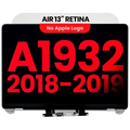 Ecrã LCD Completo para MacBook Air 13" A1932 (2018-2019) (Compatível Plus) (Silver)
