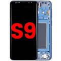 Ecrã OLED com Aro para Samsung Galaxy S9 (Compatível Plus) (Coral Blue)