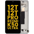 Ecrã OLED com Aro para Xiaomi 12T / 12T Pro / Redmi K50 Ultra (Recondicionado) (Silver)