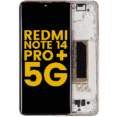 Ecrã OLED com Aro para Xiaomi Redmi Note 14 Pro Plus 5G (Recondicionado) (Sand Gold)
