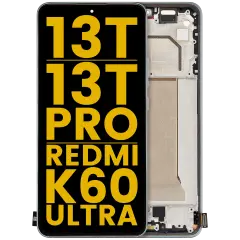 Ecrã OLED com Aro para Xiaomi 13T / 13T Pro / Redmi K60 Ultra (Recondicionado) (Meadow Green)