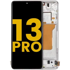 Ecrã OLED com Aro para Xiaomi 13 Pro (Recondicionado) (White)