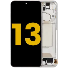 Ecrã OLED com Aro para Xiaomi 13 (Recondicionado) (White)