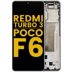 Ecrã OLED com Aro para Xiaomi Redmi Turbo 3 / Xiaomi Poco F6 (Recondicionado) (Green)