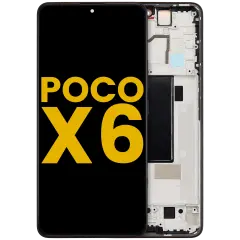 Ecrã OLED com Aro para Xiaomi Poco X6 (Recondicionado) (Black)