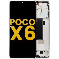 Ecrã OLED com Aro para Xiaomi Poco X6 (Recondicionado) (White)