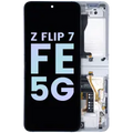 Inner Ecrã OLED com Aro para Samsung Galaxy Z Flip 7 FE 5G (Service Pack) (White)