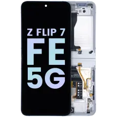 Inner Ecrã OLED com Aro para Samsung Galaxy Z Flip 7 FE 5G (Service Pack) (White)