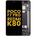 Ecrã OLED com Aro para Xiaomi Poco F7 Pro / Redmi K80 (Recondicionado) (Black)
