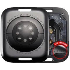 Back Cover Assembly para Watch Series 8 (41mm) (LET Version) (Aluminum / Space Black)