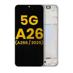 Ecrã OLED com Aro para Samsung Galaxy A26 5G (A266 / 2025) (Recondicionado) (White)