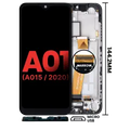 Ecrã LCD com Aro para Samsung Galaxy A01 4G (A015 / 2020) (Global Model) (Micro USB Frame) (Compatível Plus) (Todas as Cores)