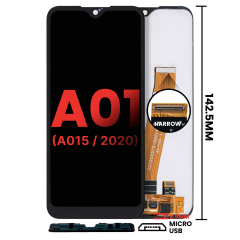 Ecrã LCD sem Aro para Samsung Galaxy A01 4G (A015 / 2020) (Global Model) (Micro USB Frame) (Compatível Plus) (Todas as Cores)