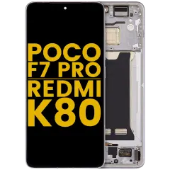 Ecrã OLED com Aro para Xiaomi Poco F7 Pro / Redmi K80 (Recondicionado) (Silver)