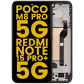 Ecrã OLED com Aro para Xiaomi Poco M8 Pro 5G / Redmi Note 15 Pro Plus 5G (Recondicionado) (Black)