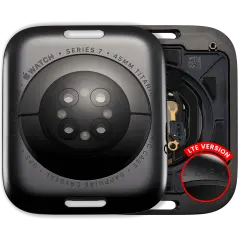 Back Cover Assembly para Watch Series 7 (45mm) (LET Version) (Titanium / Space Black)