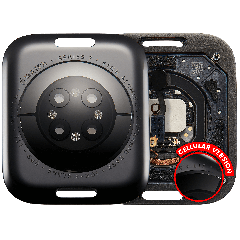 Back Cover Assembly para Watch Series 7 (41mm) (LET Version) (Aluminum / Space Black)