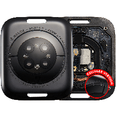 Back Cover Assembly para Watch Series 7 (41mm) (LET Version) (Stainless / Space Black)