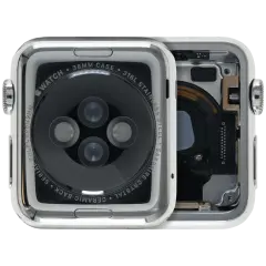 Housing Assembly Compatible para Watch Series 1 (38MM) (OEM Usado: Grau A) (Stainless / Silver)