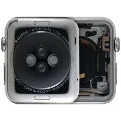 Housing Assembly Compatible para Watch Series 1 (42MM) (OEM Usado: Grau A) (Stainless / Silver)