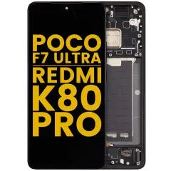 Ecrã OLED com Aro para Xiaomi Poco F7 Ultra / Redmi K80 Pro (Recondicionado) (Black)