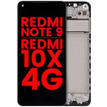Ecrã LCD com Aro para Xiaomi Redmi Note 9 / Redmi 10x 4G (Compatível Plus) (Todas as Cores)