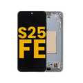 Ecrã OLED com Aro para Samsung Galaxy S25 FE 5G (US & International Version) (Recondicionado) (Jetblack)