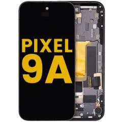 Ecrã OLED com Aro (With Sensor de Impressão Digital ) para Google Pixel 9A (Recondicionado) (Obsidian)
