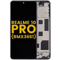 Ecrã LCD com Aro para Realme 10 Pro (RMX3661) (Recondicionado) (Dark Matter)