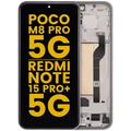 Ecrã OLED com Aro para Xiaomi Poco M8 Pro 5G / Redmi Note 15 Pro+ 5G (Recondicionado) (Silver)