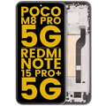 Ecrã OLED com Aro para Xiaomi Poco M8 Pro 5G / Redmi Note 15 Pro+ 5G (Recondicionado) (Mocha Brown)