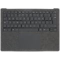 Palmrest com Teclado (EU Keyboard) para Microsoft Surface Laptop 4 13.5" (1950 / 1951 / 1958 / 1959) (Cinzento Sideral)