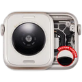Housing Assembly para Watch Series SE 3rd (40MM) (OEM Usado: Grau A) (Cellular Version) (Aluminum / Starlight)
