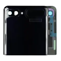 Outer Ecrã OLED com Aro para Samsung Galaxy Z Flip 4G (F700) / Z Flip 5G (F707) (Service Pack) (Mirror Black)
