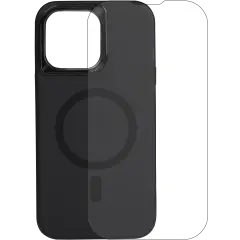 Skech Case with MagSafe with Screen Protector And para iPhone 15 Pro Max (Black)