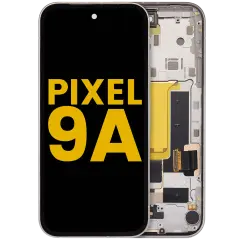 Ecrã OLED com Aro Compatible (With Sensor de Impressão Digital) para Google Pixel 9A (Recondicionado) (Porcelain)