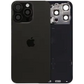 Back Glass w/ MagSafe Magnet & NFC & Flashlight Flex para IPhone 15 Pro Max (OEM Original) (Black Titanium)