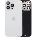 Back Glass w/ MagSafe Magnet & NFC & Flashlight Flex para iPhone 15 Pro Max (UK / EU Version) (OEM Original) (White Titanium)