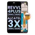 Ecrã LCD com Aro para T-Mobile Revvl 4 Plus (5062 / 2020) / Alcatel 3X (5061 / 2020) (OEM Original) (Black)