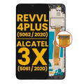 Ecrã LCD com Aro para T-Mobile Revvl 4 Plus (5062 / 2020) / Alcatel 3X (5061 / 2020) (Recondicionado) (Black)