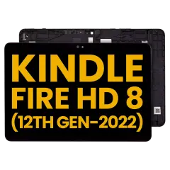 Ecrã LCD com Aro para Amazon Kindle Fire HD 8 (12th Gen, 2022) (Recondicionado) (Todas as Cores)