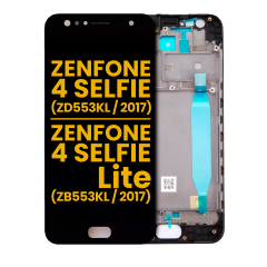 Ecrã LCD com Aro para Asus ZenFone 4 Selfie (ZD553KL / 2017) / ZenFone 4 Selfie Lite (ZB553KL / 2017) (Recondicionado) (Black)