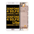 Ecrã LCD com Aro para Asus ZenFone 4 Selfie (ZD553KL / 2017) / ZenFone 4 Selfie Lite (ZB553KL / 2017) (Recondicionado) (White)